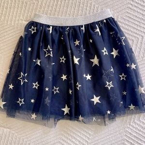 Jumping Beans Blue & Silver Star Tutu Skirt